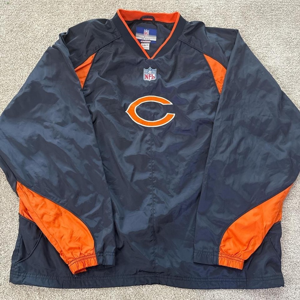 Reebok Chicago Bears On Field Windbreaker Pullover XL NFL